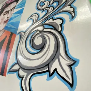 Pretty murals throughout