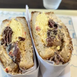 The Louise... home made pastrami, egg and a delicious home made cheese sauce. Wow!