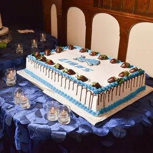 Tres leches Detroit Lions Cake