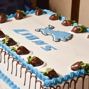 Tres leches Detroit Lions Cake