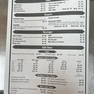 Updated menu 10/15/22