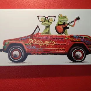 They don't serve frog's legs here. The frogs are happy!