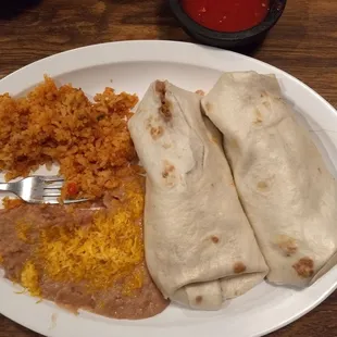 My burrito supreme dinner.