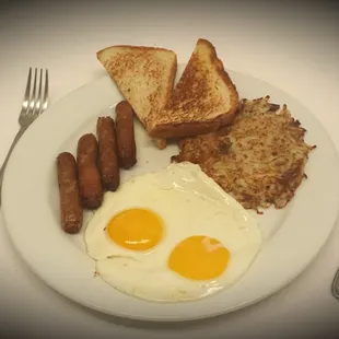 Sausage and eggs