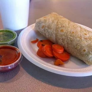 Carne asada burrito