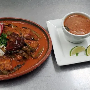 Costillas  con salsa chipotle