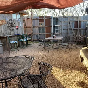 Empty patio space