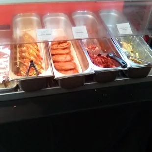 Paco's Tacos breakfast-lunch buffet-style bar. Paco's ambiance is ok for a casual meal but not a thrilling place to dine