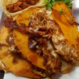 Quesa Birria Tacos at Paco's Tacos: The Birria was "A-" (delicious) and the al pastor taco was just ok...a "B-."