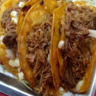 Birria Tacos at Paco's Tacos on Main Street next to Fiesta Foods. The consomme was good and the birria tacos were excellent.