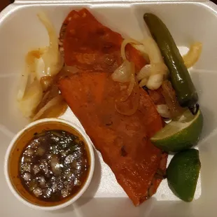 Braised Beef w/Dipping jus and Roasted Serrano