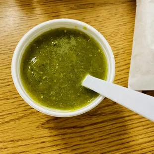 Green hot sauce