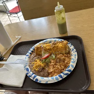 #3 with shredded beef