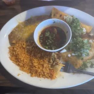 Quesobirria taco plate