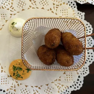 Cod fish croquetas a must have