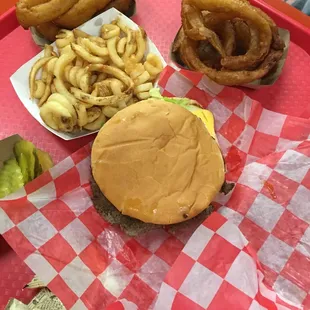 Rocket meal - fries or onion rings and a drink