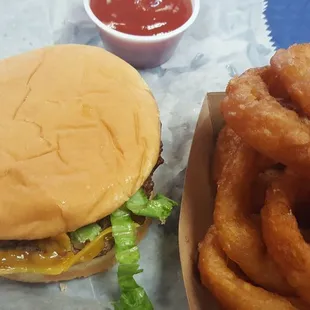 Pad burger and small rings