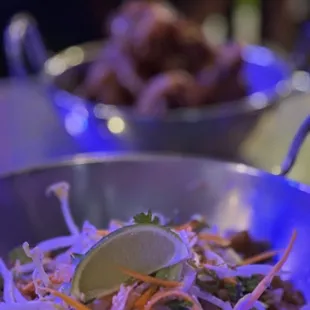 Tofu Pad Thai and Dynamite Wings