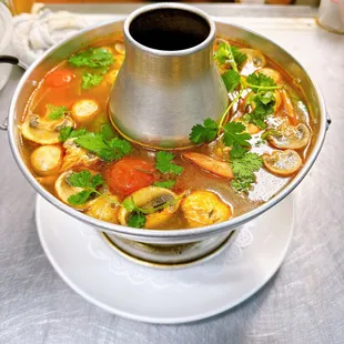 Hot and Sour Shrimp Soup