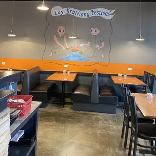 the interior of the restaurant