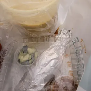 Chicken satay and yellow chicken curry.