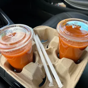 Thai ice tea to go