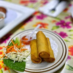 a plate of food on a table