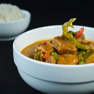 Panang Curry with Rice