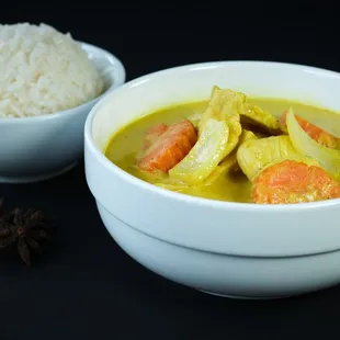 Yellow Curry with rice