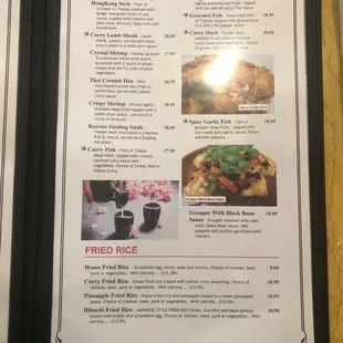 Chef's Choice menu as of January 2023.