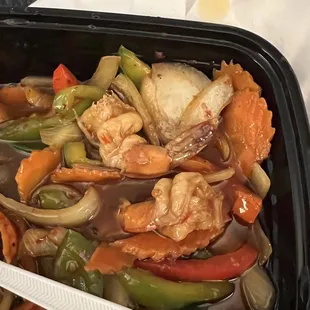 Shrimp cashew stir fry