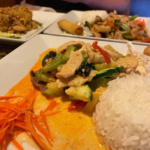 Khao Pad Goong (shrimp Fried Rice), Panang Curry*, Cashew Nuts