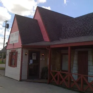the front of the restaurant