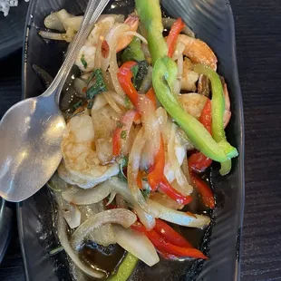 Hot Basil with shrimp