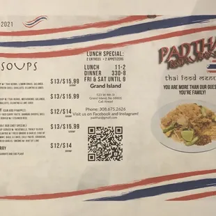 Menu 2 June 2022