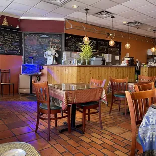 the interior of the restaurant