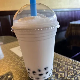 Coconut boba shake