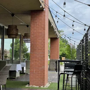 Pretty outdoor seating