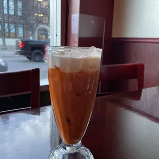 Thai tea with cream