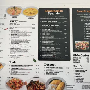 Menu as of August 2022 - prices seems like $0.50 more than stated