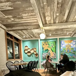 Inside the left dining area