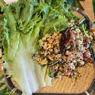 Coconut Rice Lettuce Wrap