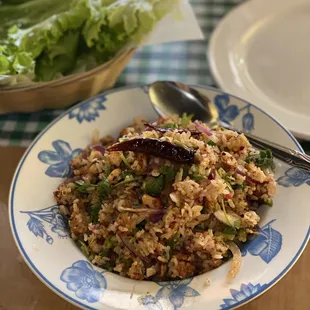 Nem Khao (Crispy Rice Salad)