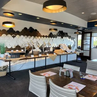 Interior private party room