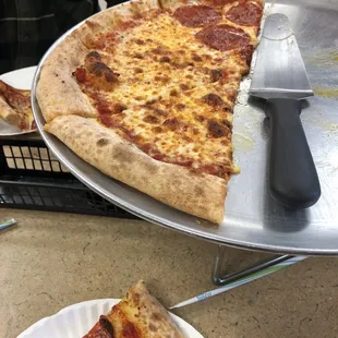 Half cheese half pepperoni