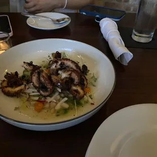 Grilled octopus