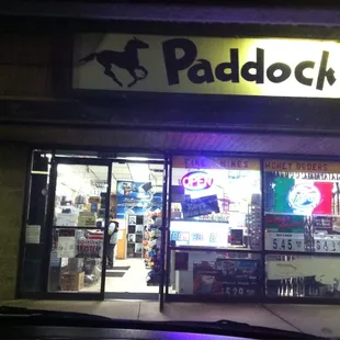 the front of the store