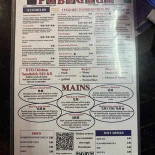 Main menu