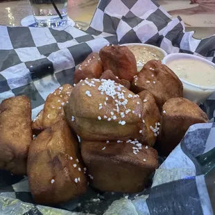 Homemade pretzel bites
