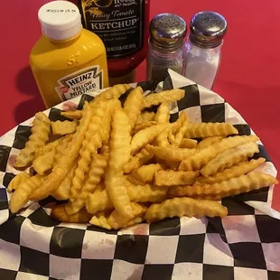 fries and ketchup